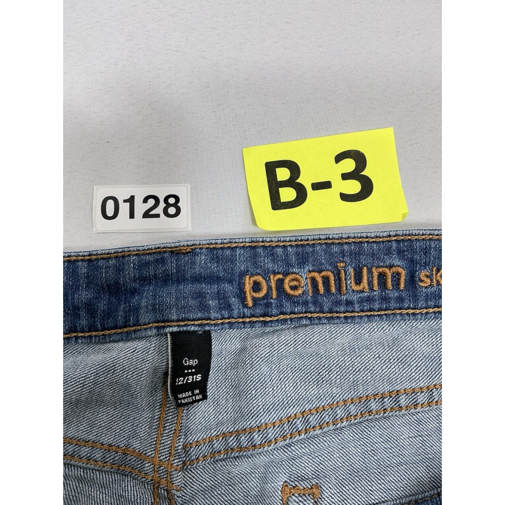Womans Excellent Condition Gap Premium Skinny Blue Jeans 12/31S 0128/B-3 - Picture 3 of 9